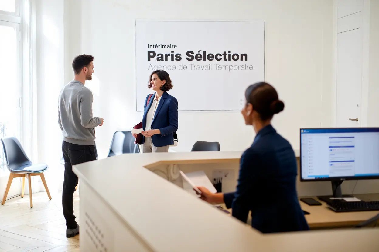 Entretien de sélection avec candidat intérimaire