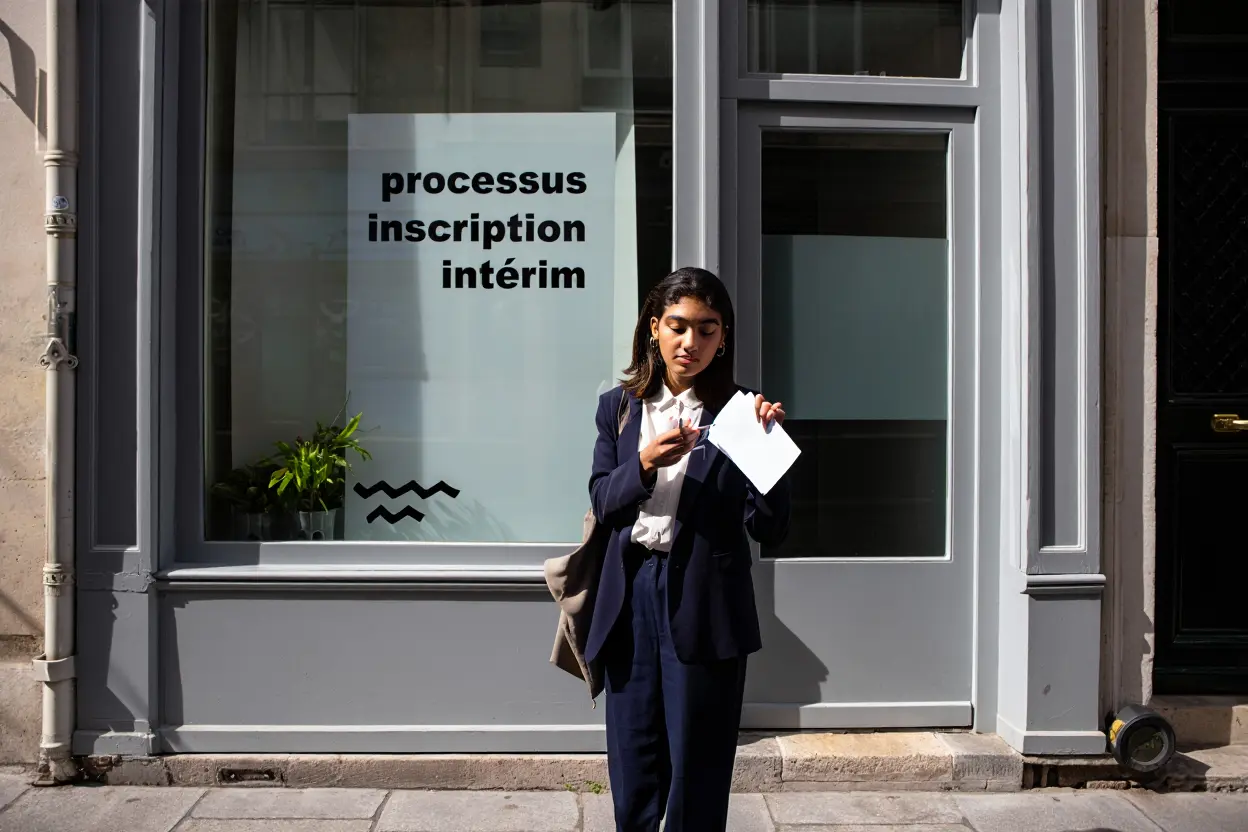 Formulaire d'inscription en ligne pour candidature intérim