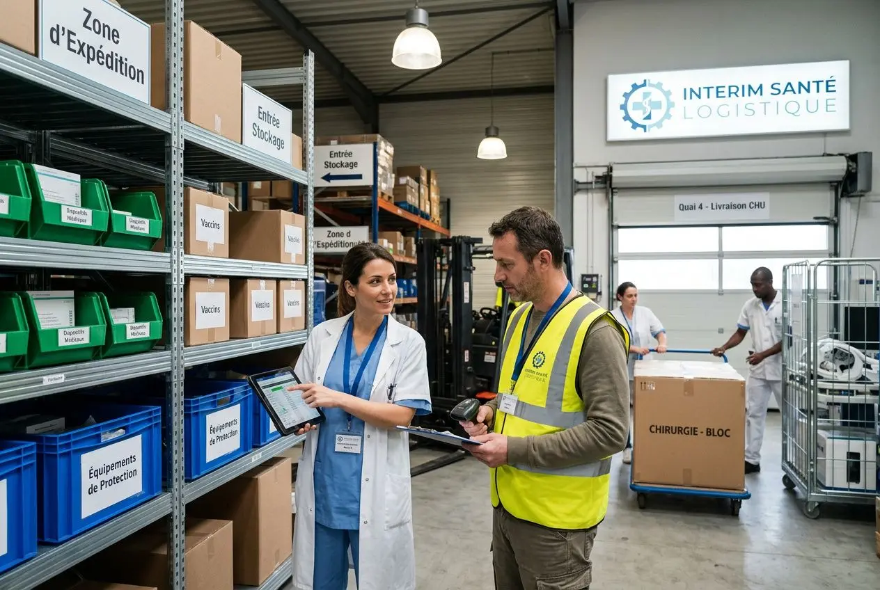 Intérim santé logistique : offres d’emploi transport logistique