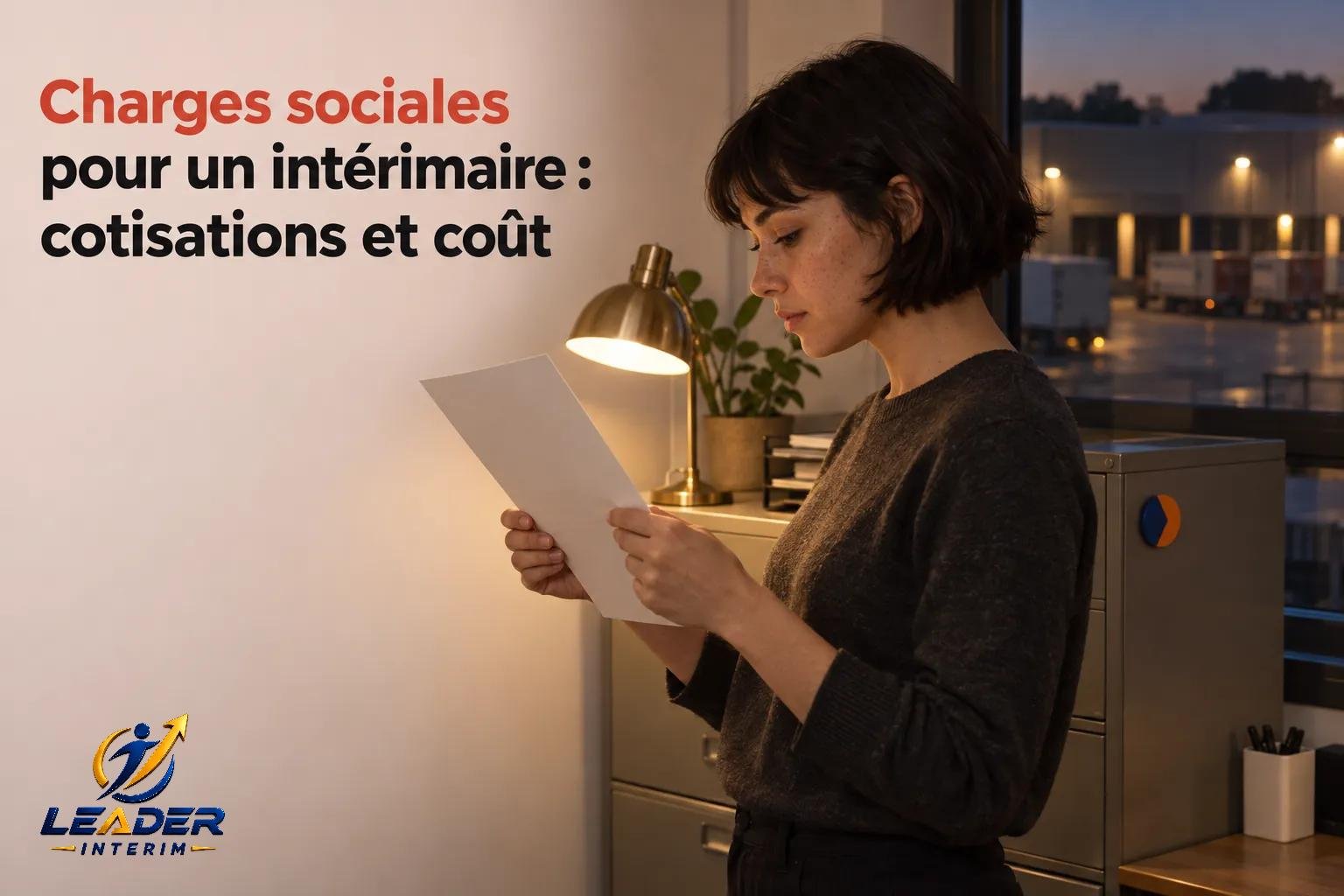 Charges sociales pour un intérimaire : cotisations et coût